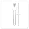 Vegware White CPLA Cutlery, Fork, PK1000 VW-FK6.5 - alternate 6